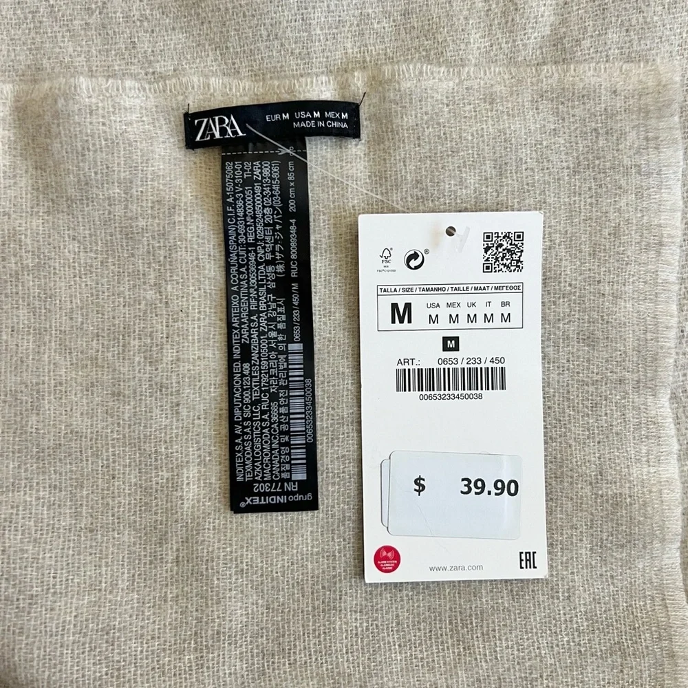 Zara Oversized Blanket Scarf